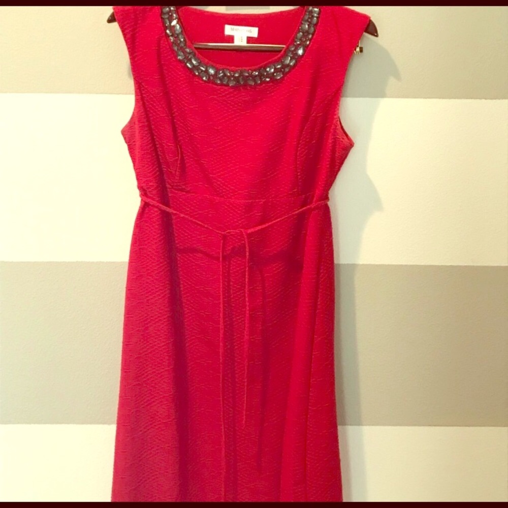 Red Motherhood Maternity Dress